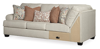 Amici Left-Arm Facing Sofa with Corner Wedge & Loveseat