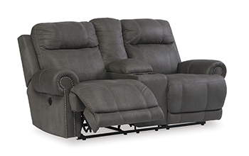 Austere Power Reclining Loveseat with Console