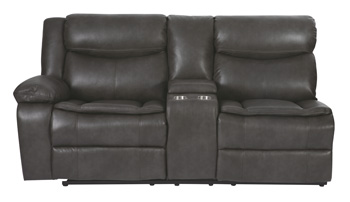 Holcroft Left-Arm Facing Reclining Loveseat with Console