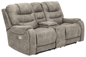 Yacolt Power Reclining Loveseat with Console