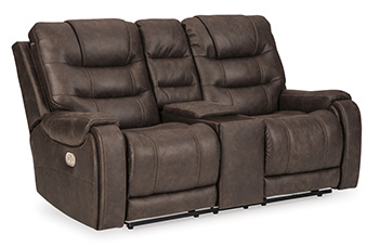 Yacolt Power Reclining Loveseat with Console