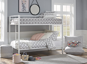 Broshard Twin over Twin Metal Bunk Bed