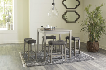 Loratti Counter Height Dining Table and Bar Stools (Set of 5)
