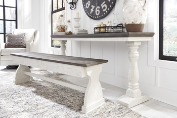 Braelow Dining Table and Bench (Set of 2)