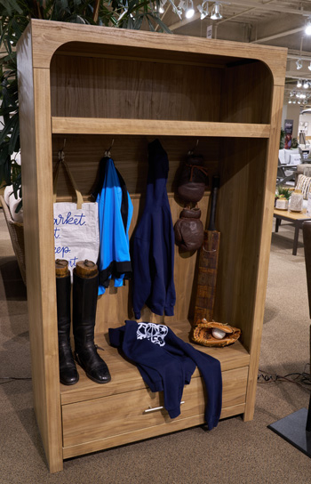 Dovander Hall Tree with Storage Bench image 1