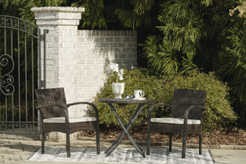 Anchor Lane Outdoor Chairs with Table Set (Set of 3)