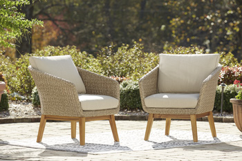 Crystal Cave Outdoor Lounge Chair with Cushion (Set of 2)