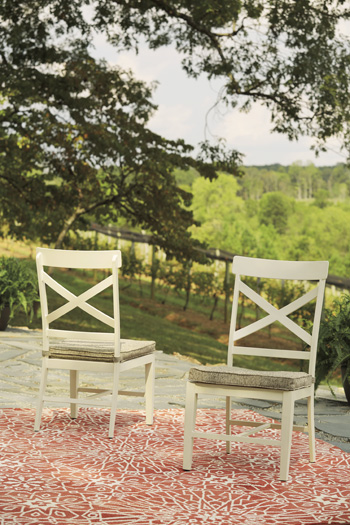 Preston Bay Armless Chair with Cushion (Set of 2)