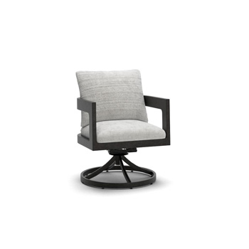 Salina Bay Outdoor Swivel Chair with Cushion (Set of 2)