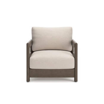 Arc Lake Outdoor Lounge Chair with Cushion