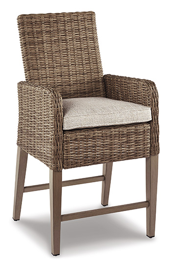 Beachcroft Bar Stool with Cushion (Set of 2)
