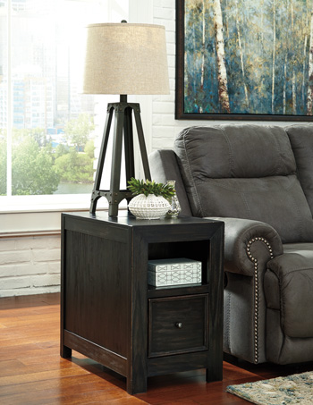 Gavelston Chairside End Table with USB Ports & Outlets